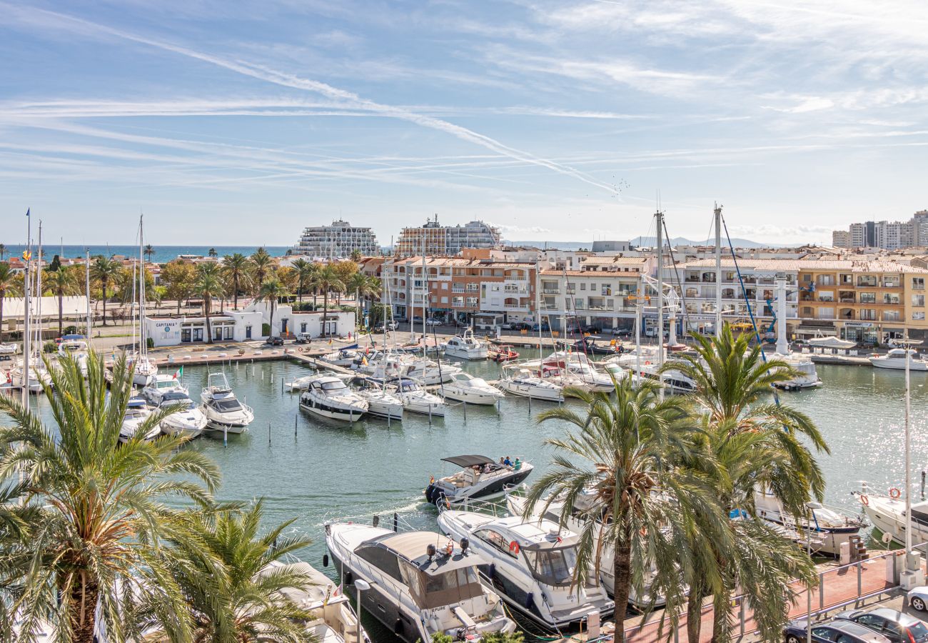 Ferienwohnung in Empuriabrava - 0175-PORT GREC Appartement mit WLAN, Kanal und Meerblick