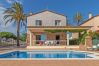 Villa in Empuriabrava - 0145-PANI Huis aan kanaal met zwembad en aanlegplaats