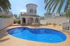 Villa in Empuriabrava - 0108-LLOBREGAT House at the canal with pool and mooring