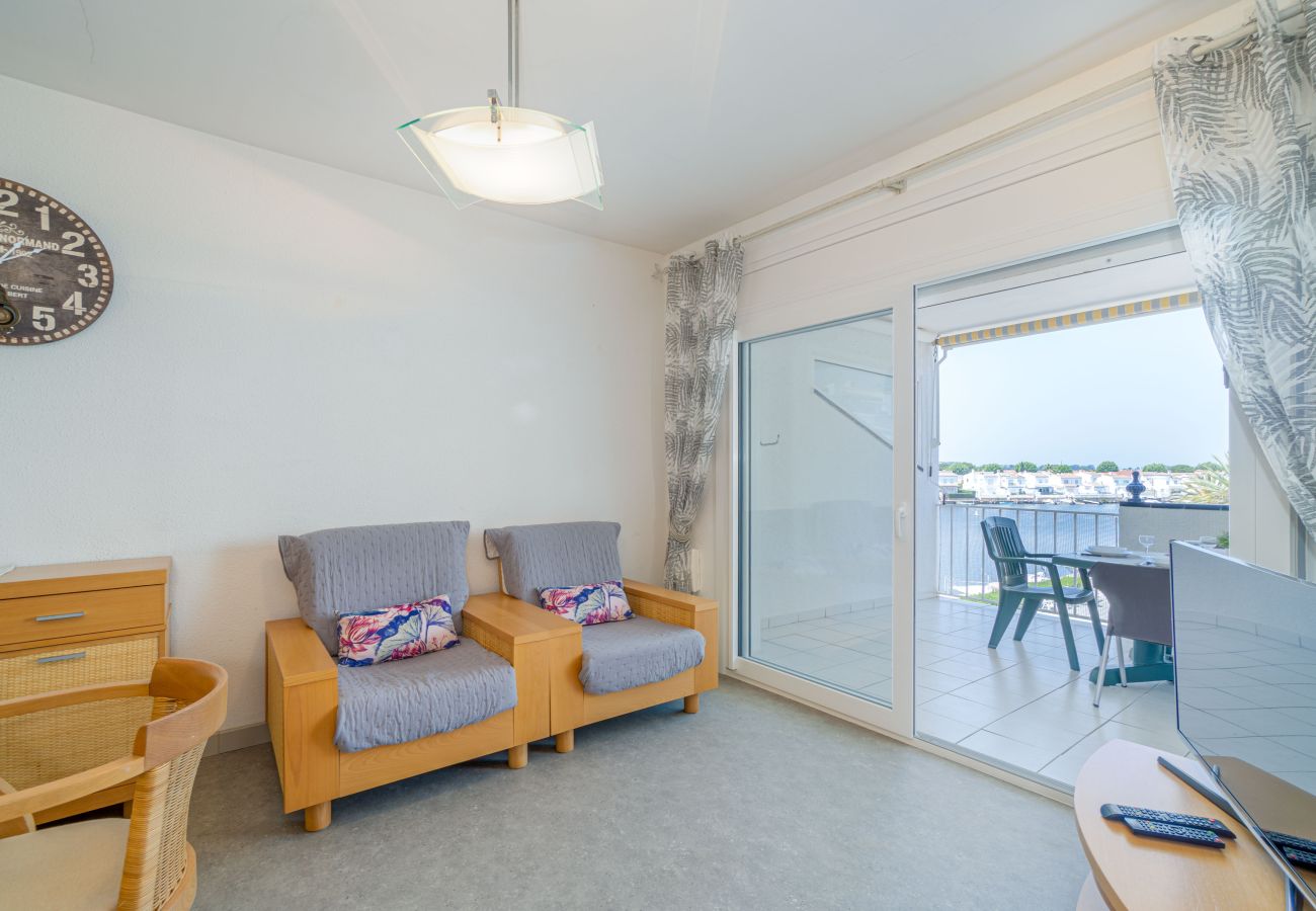 Appartement à Empuriabrava - 0183-SANT MAURICI Appartement avec vue sur canal et parking