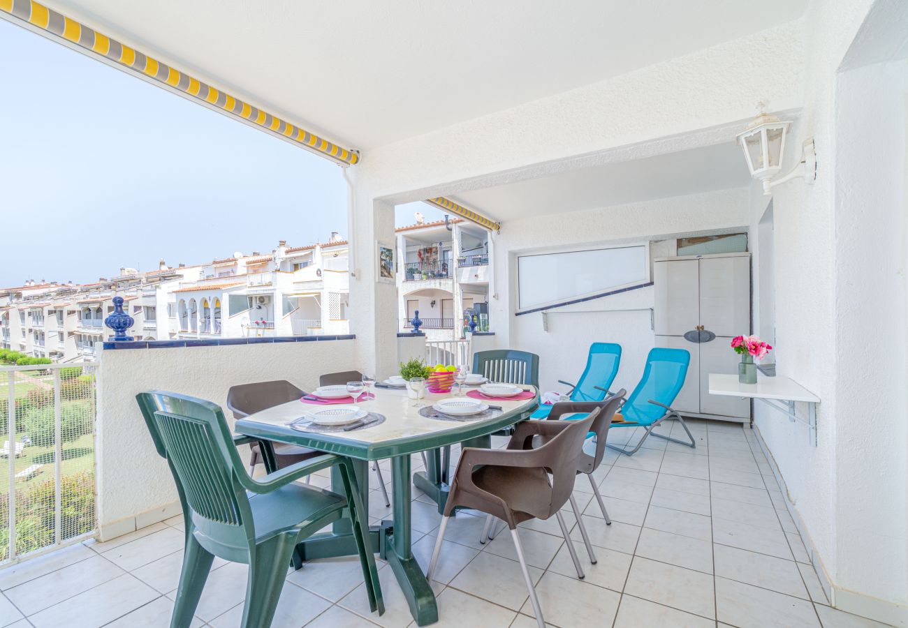 Appartement à Empuriabrava - 0183-SANT MAURICI Appartement avec vue sur canal et parking