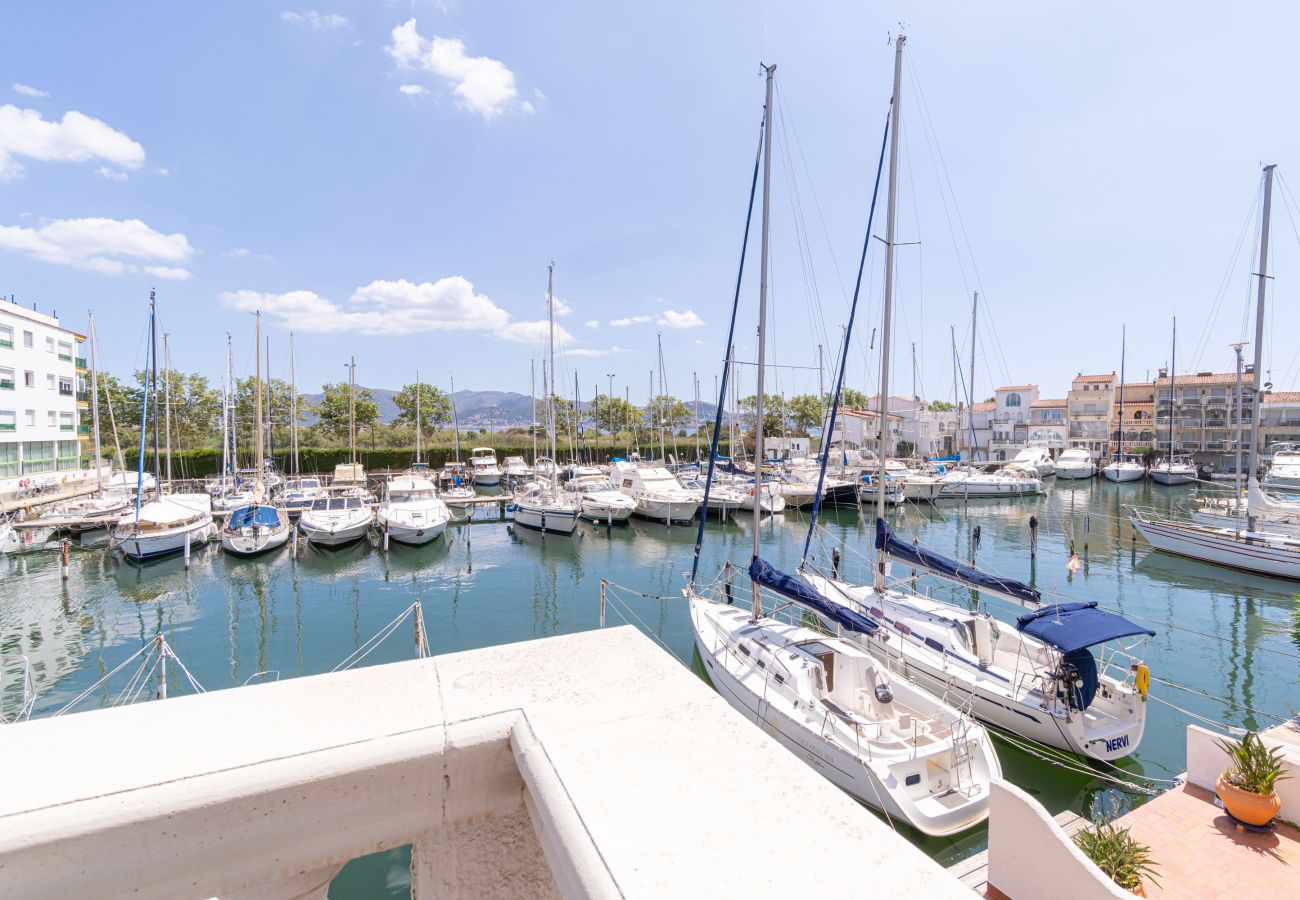 Appartement à Empuriabrava - 0131-PORT MOXO Appartement avec terrasse et vue sur le canal