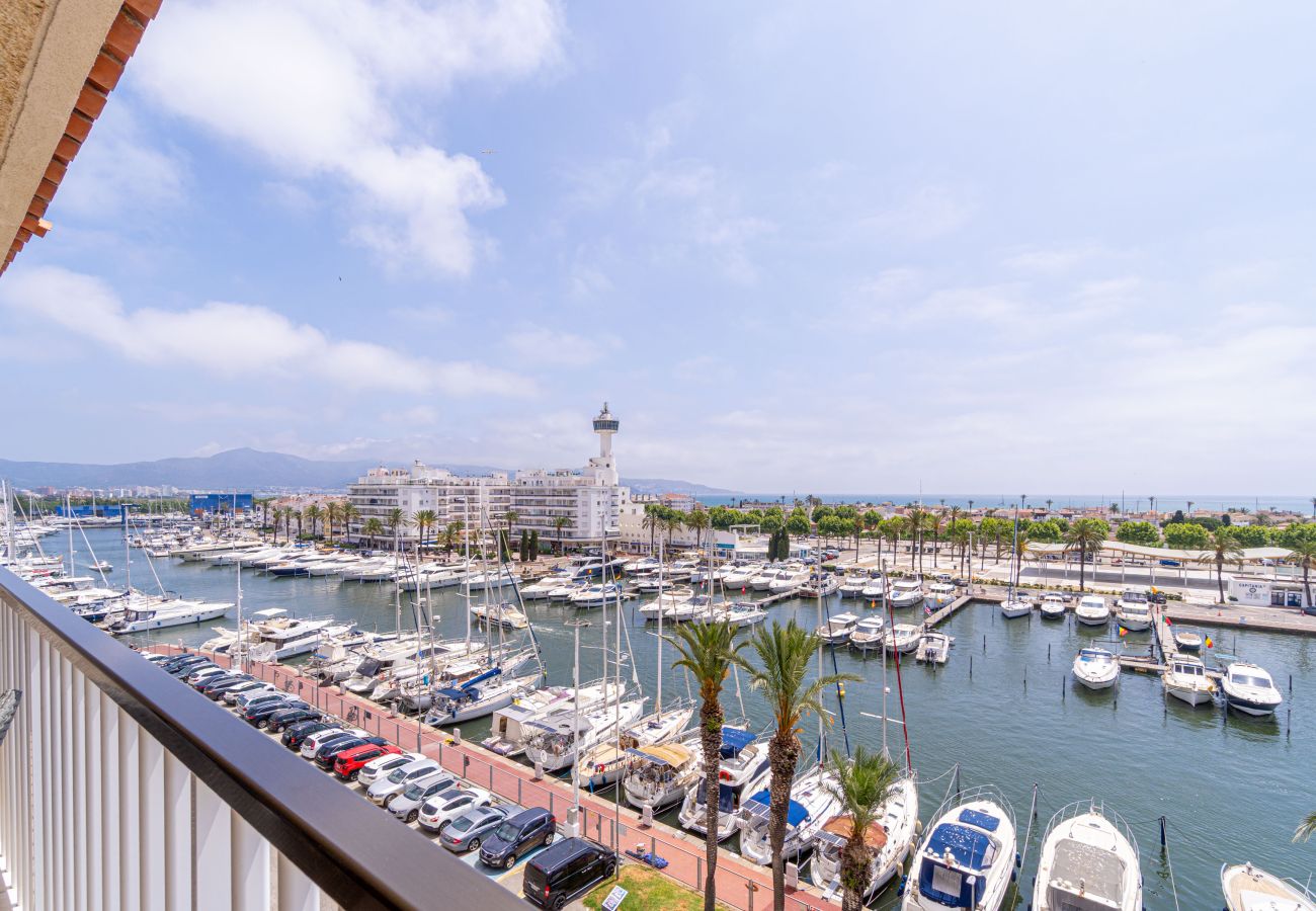 Апартаменты на Эмпуриабра / Empuriabrava - 0160-PORT GREC Квартира с WIFI, Smart TV, видом на канал и море